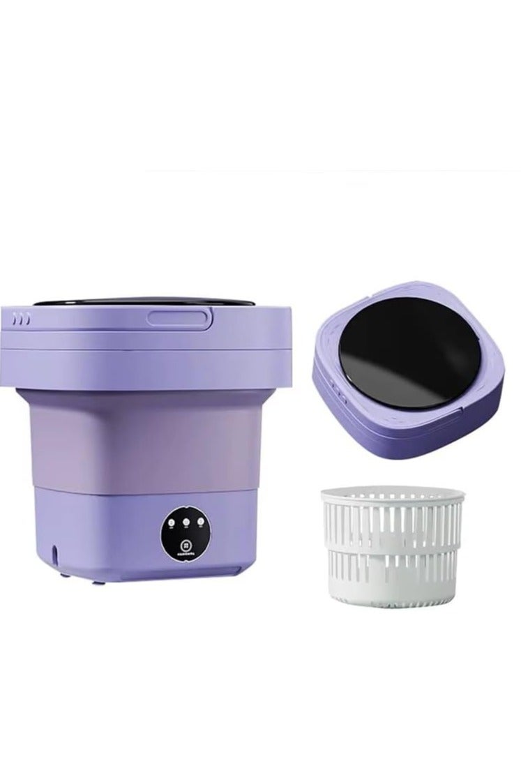 غسالة ملابس قابلة للطي – سعة 12 لتر – قدرة 40 واط – تصميم محمول وخفيف – مثالية للسفر وغسيل ملابس الأطفال متعدده الالوان - Image 1