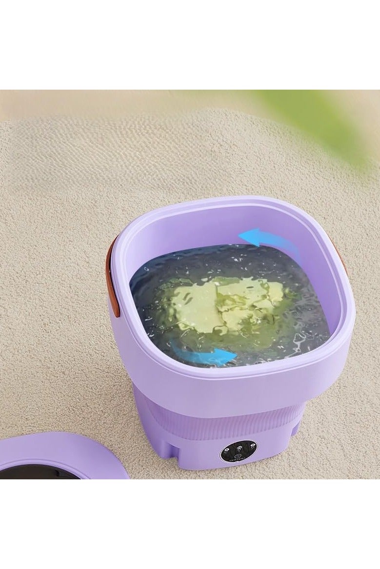 غسالة ملابس قابلة للطي – سعة 12 لتر – قدرة 40 واط – تصميم محمول وخفيف – مثالية للسفر وغسيل ملابس الأطفال متعدده الالوان - Image 3