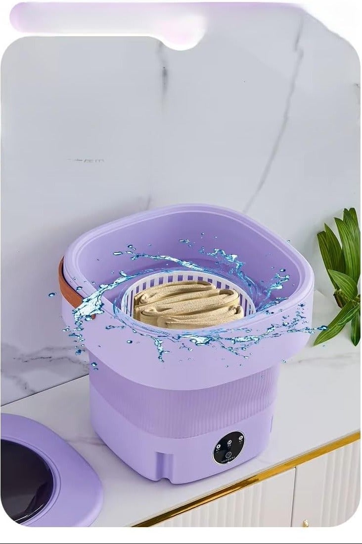 غسالة ملابس قابلة للطي – سعة 12 لتر – قدرة 40 واط – تصميم محمول وخفيف – مثالية للسفر وغسيل ملابس الأطفال متعدده الالوان - Image 5