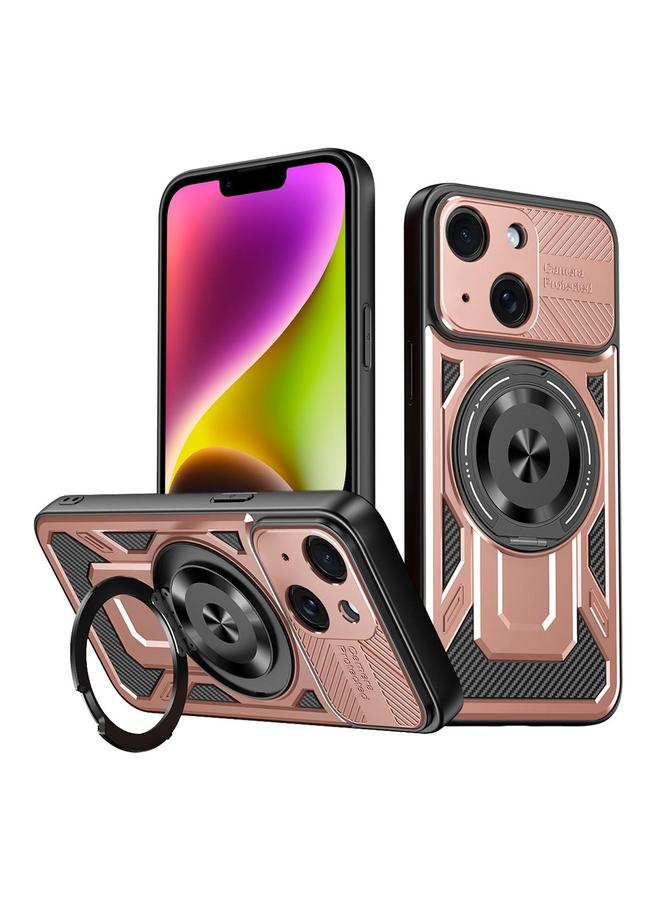 S-TOP Case For iPhone 14 Plus Armor Rotating Holder MagSafe Phone Case - Image 1