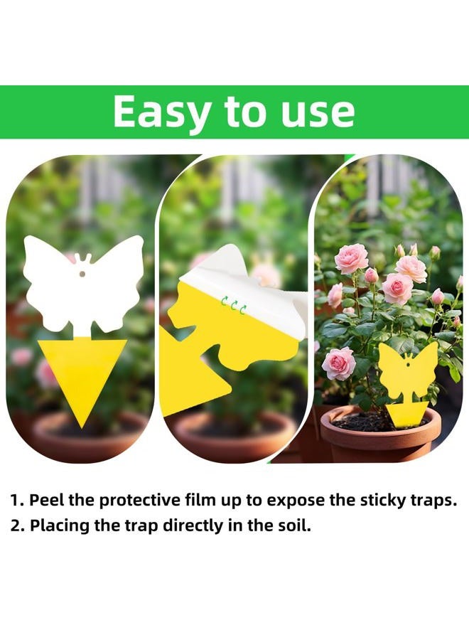 Greenkeeper 36 Pcs Sticky Traps for Fruit Fly, Whitefly, Fungus Gnat, Mosquito and Bug, Yellow Sticky Insect Catcher Traps for Indoor/Outdoor/Kitchen, Extremely Sticky Fly Trap, Non-Toxic, 4 Shapes - Image 5
