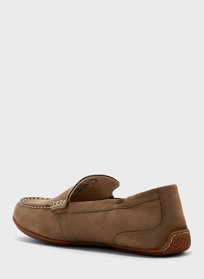 Hush Puppies Textured Slip On Loafer