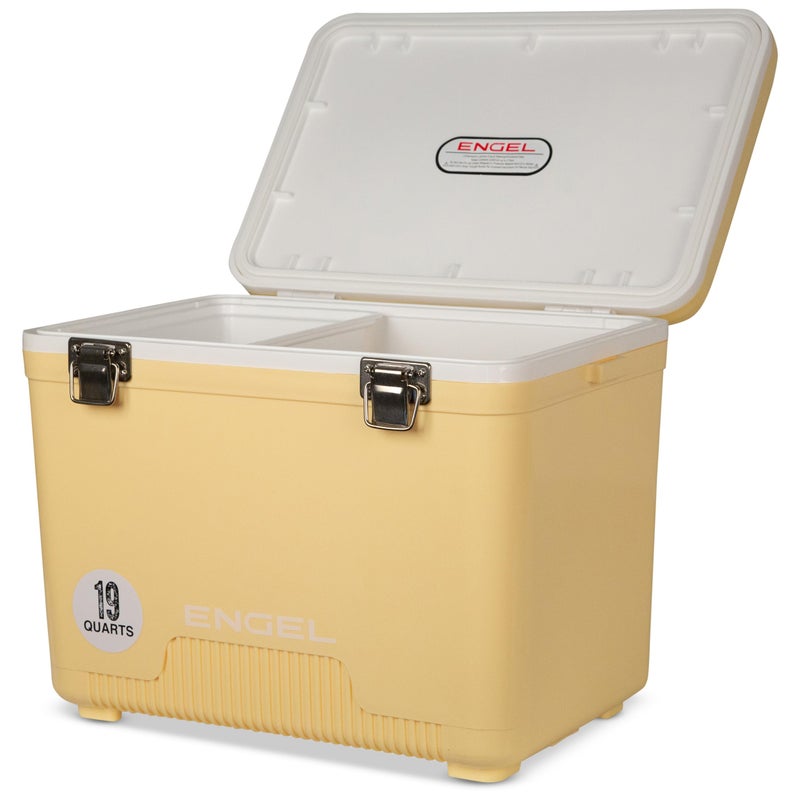 Engel UC19 19qt Leak-Proof, Air Tight, Drybox Cooler and Small Hard Shell Lunchbox for Men and Women in Fighting Lady Yellow - Image 1