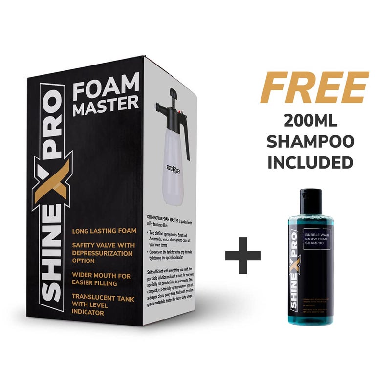 ShineXPro Foam Sprayer for Car & Bike - ShineXPro Foam Master Comes with Free Shampoo & 6 Months Warranty - No Electricity, Running Water Or Batteries Needed - Generates Thick Foam Spray - Image 3
