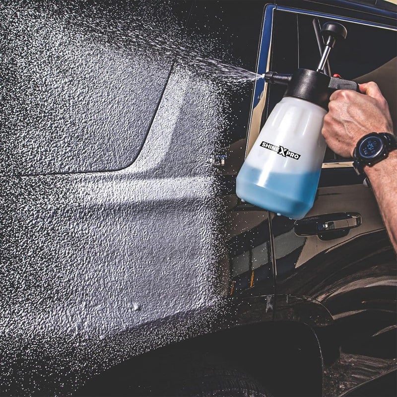 ShineXPro Foam Sprayer for Car & Bike - ShineXPro Foam Master Comes with Free Shampoo & 6 Months Warranty - No Electricity, Running Water Or Batteries Needed - Generates Thick Foam Spray - Image 2