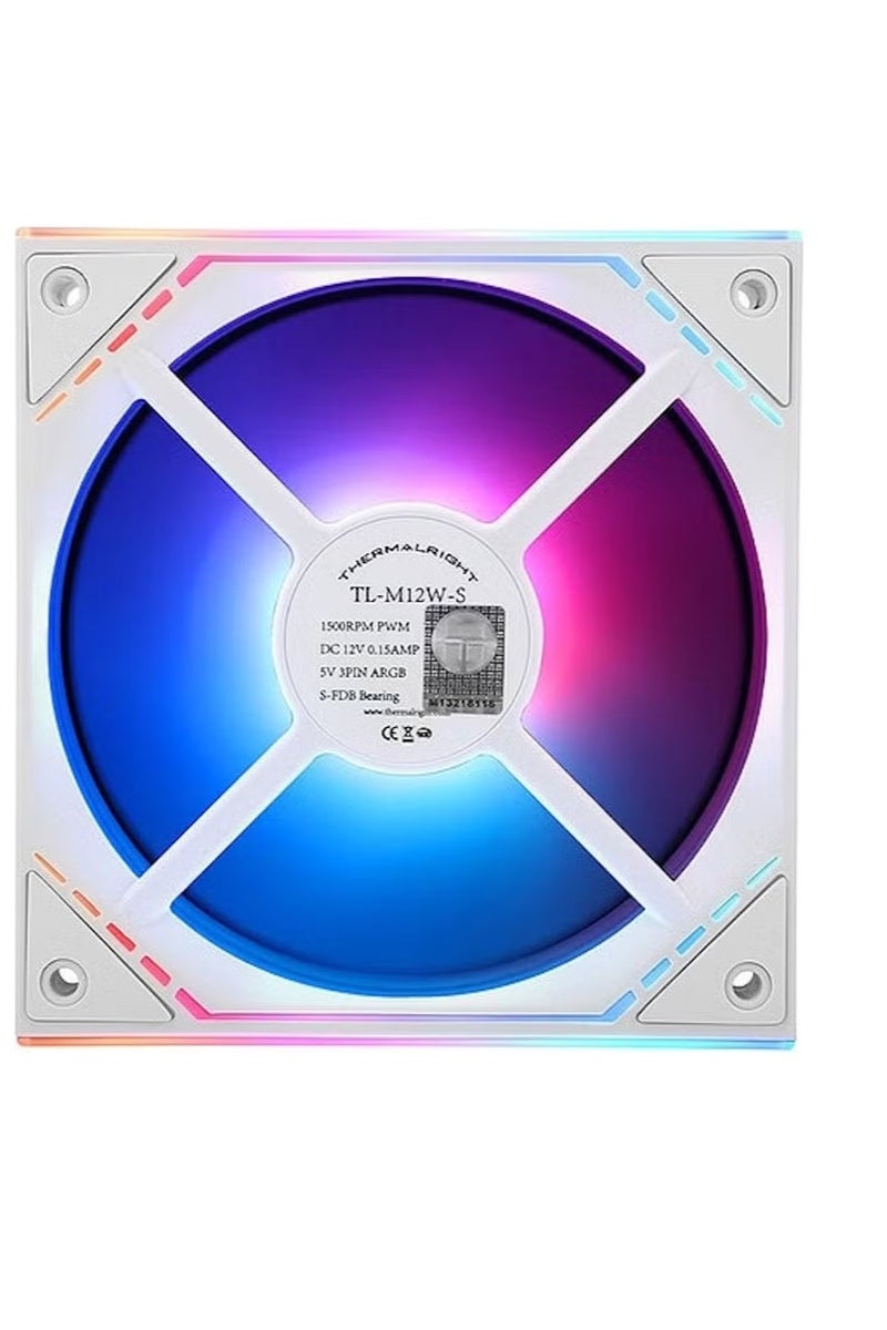 Thermalright TL-M12W-S Argb 120MM White Case Fan - Image 3