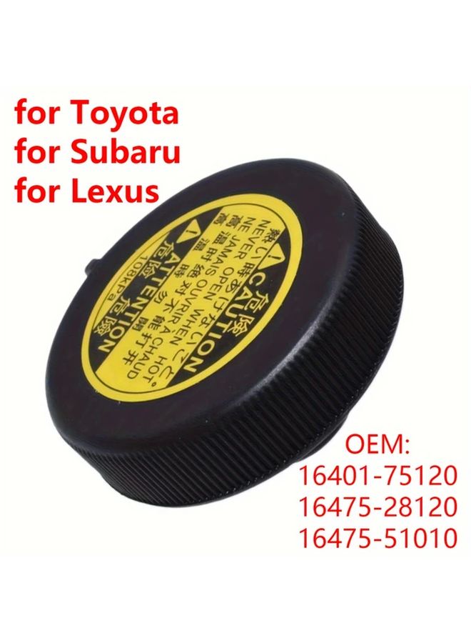 1pc Universal Engine Cooling System Radiator Cap Replacement For Toyota Compatibility 16401 75120 16475 28120 16475 51010 Durable Plastic OEM Style Car Part For Vehicle Maintenance DIY Mechanics - Image 1
