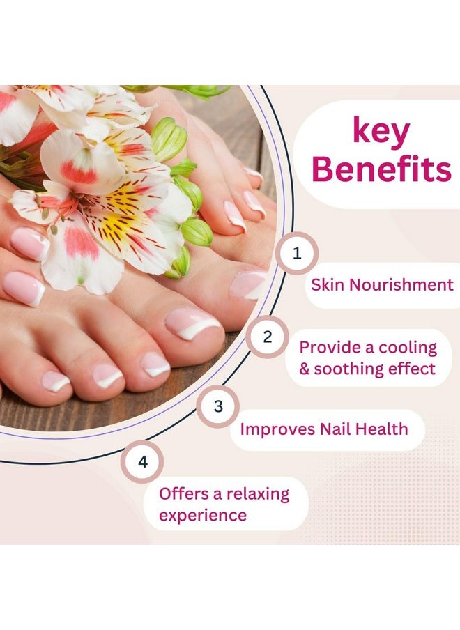 Aroma Treasures Happy Feet And Hands Manicure Pedicure Kit Contains Cuticle Cream, Footh Wash, Lavender Salt, Scrub, Foot Mask (One Time Use Kit) 
