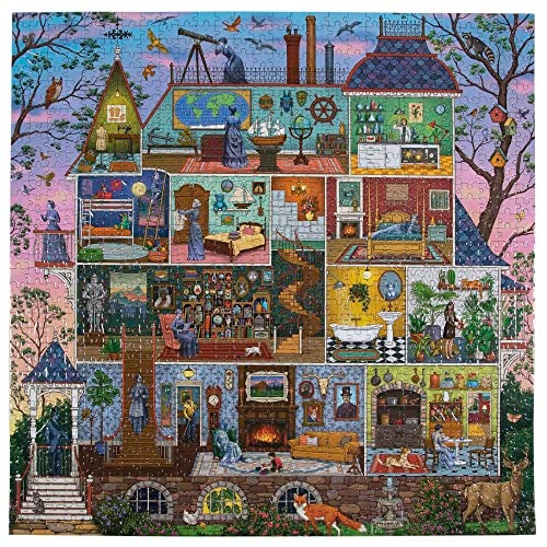 eeBoo 1000 Piece Puzzle Alchemists Home Jigsaw Puzzle for Adults Square 23 x 23 Made with Recycled Board VegetableBased Ink - Image 5