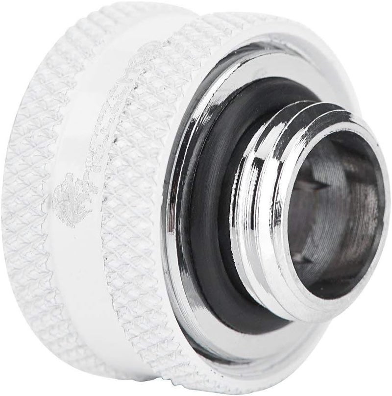 klarako 4 Pcs /8 Pcs OD 16mm Tube Fitting,  Water Cooling Compression Fitting with Sealing Ringsfor Rigid AcrylicTube for Computer Water Cooling System(White, 4 Pcs) - Image 5