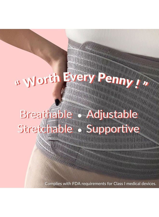 Mamaway Bamboo Postpartum Belly Band, Girdle for Postnatal Care, C-section Recovery Belt, Post Surgery Belly Wrap, Adjustable Abdominal Binder, Waist/Pelvis Belt for Stomach Support & Back Pain Relief - Image 2