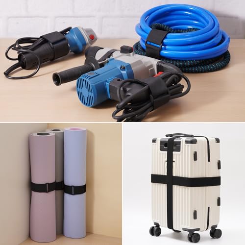 Trilancer 2''x 16Ft Heavy Duty Hook and Loop Straps with 15 Buckles – Adjustable, Cut-to-Length, Reusable Cinch Straps for Securing Cables, Hoses, Pipes, and More - Image 3
