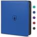 Fabmaker Premium Zip Card Binder 12 Pocket Fabmaker 912 Pockets Trading Card Binder PU Zipper Card Collection Album Sturdy SideLoading Card Book Holder for Game Sports Cards Royal Blue - Image 3