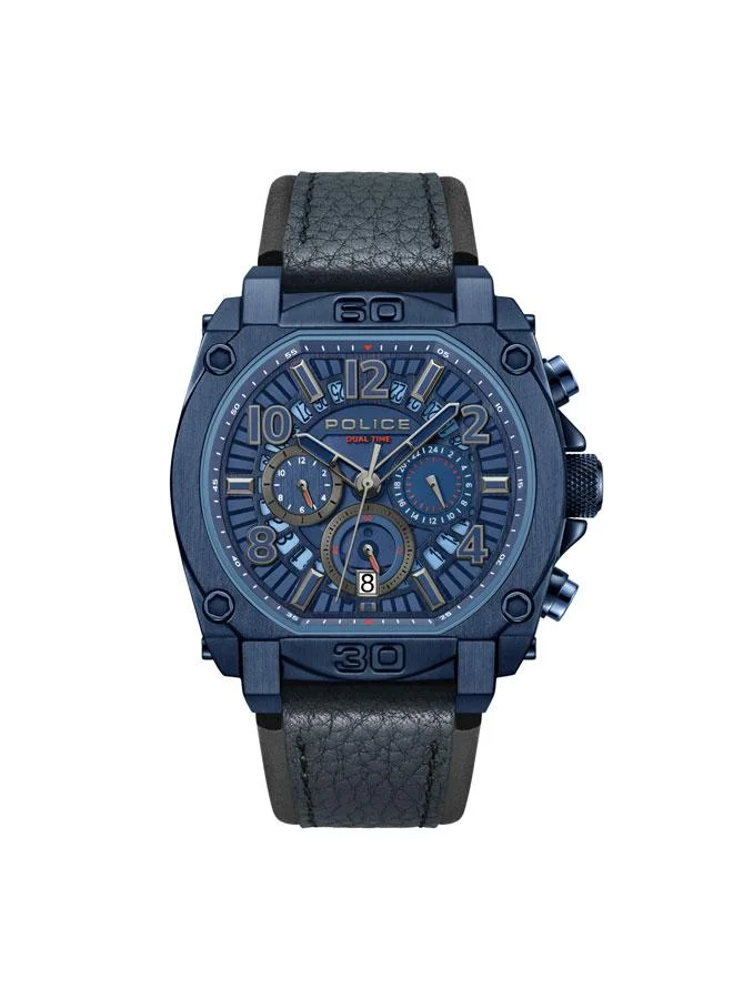 POLICE Gift Set Box for Men - Chronograph Watch & Leather Wallet