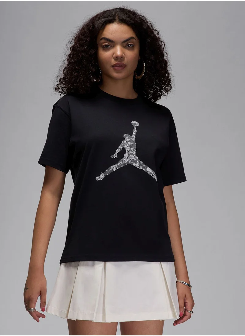 جوردن W J Brk Ss Gf Gfx Tee Lace