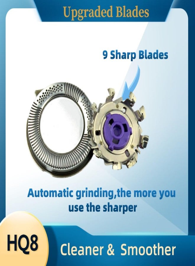 BNVXR 3Pcs HQ8 HQ7 Replacement heads Fit for s norelco shaver AT880 AT810 PT720,7120X, 7125X, 7140XL, 7145XL, 7150X, 7180XL, 7310XL, 7315XL, 7325XL, 7340XL, 7350XL, New Upgraded hq8 Razor Blades - Image 3