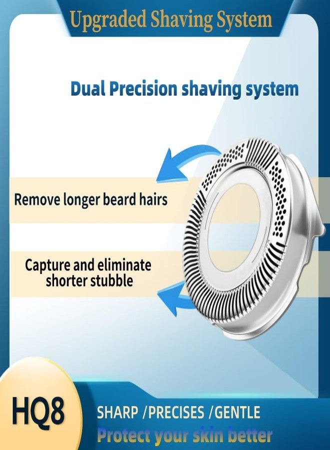 BNVXR 3Pcs HQ8 HQ7 Replacement heads Fit for s norelco shaver AT880 AT810 PT720,7120X, 7125X, 7140XL, 7145XL, 7150X, 7180XL, 7310XL, 7315XL, 7325XL, 7340XL, 7350XL, New Upgraded hq8 Razor Blades - Image 2