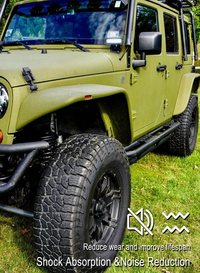 QLZOZB 2 Pcs Rear Upper Coil Spring Isolators Fit for Jeep Wrangler JK JKU 2007-2018 Replace 52059999AC, Rubber Rear Coil Spring Insulators (Stock Height) - Image 3