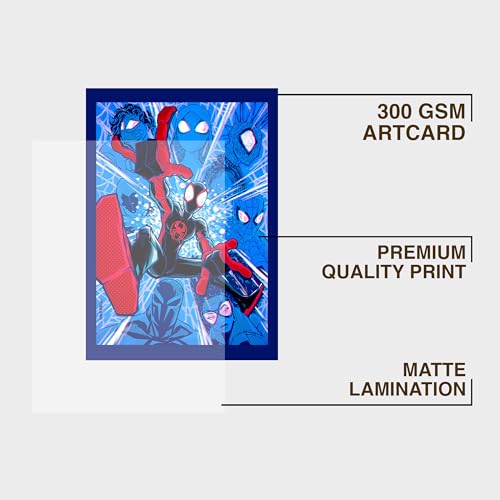 CodersParadise Spiderman Wall Poster Frames | Aesthetic A4 Poster Frames For Home, Living Room, Bedroom and Office | Wall Frames Artworks | Hanging Theme Posters - Image 2