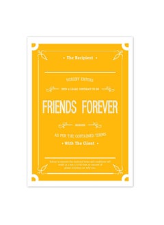 Oye Happy Oye Happy - Friendship Contract - Funny Contract for Best Friend/BFFs 