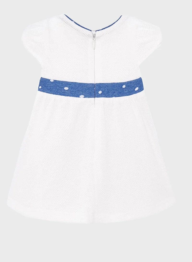 MAYORAL Infant Graphic Knot Detail Dress