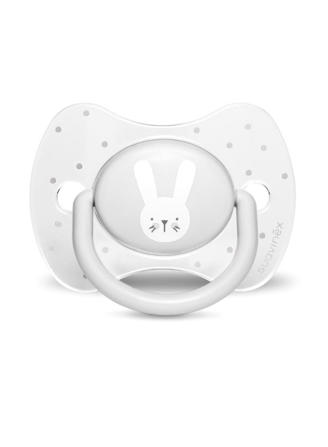 SUAVINEX Premium Physiological Soother Grey Rabbit 0-6 Months