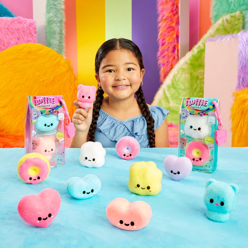 Fluffie Stuffiez Popcorn & Donut Minis Collectible Feature - Surprise Reveal Unboxing Soft and Squishable Tactile Play Fidget DIY - Image 2