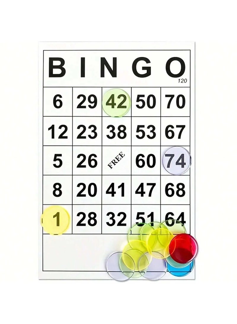 RedMapleTEK 60 Paper Bingo Game Cards With 60 Available Numbered Papers, Suitable For Bingo Supplies, Holiday Parties, Corporate Events, Classroom Games, Family Time  - Image 3