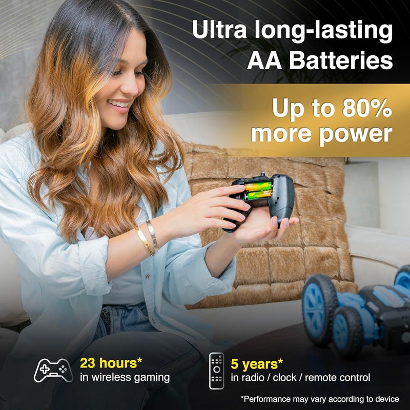 GP Ultra AA Batteries 40 Pack – 1.5V Alkaline Double A Batteries – 10-Year Shelf Life – Reliable Power for Toys, Remotes, Clocks & Devices – Ideal Battery Pack for High-Drain Household Electronics - Image 5