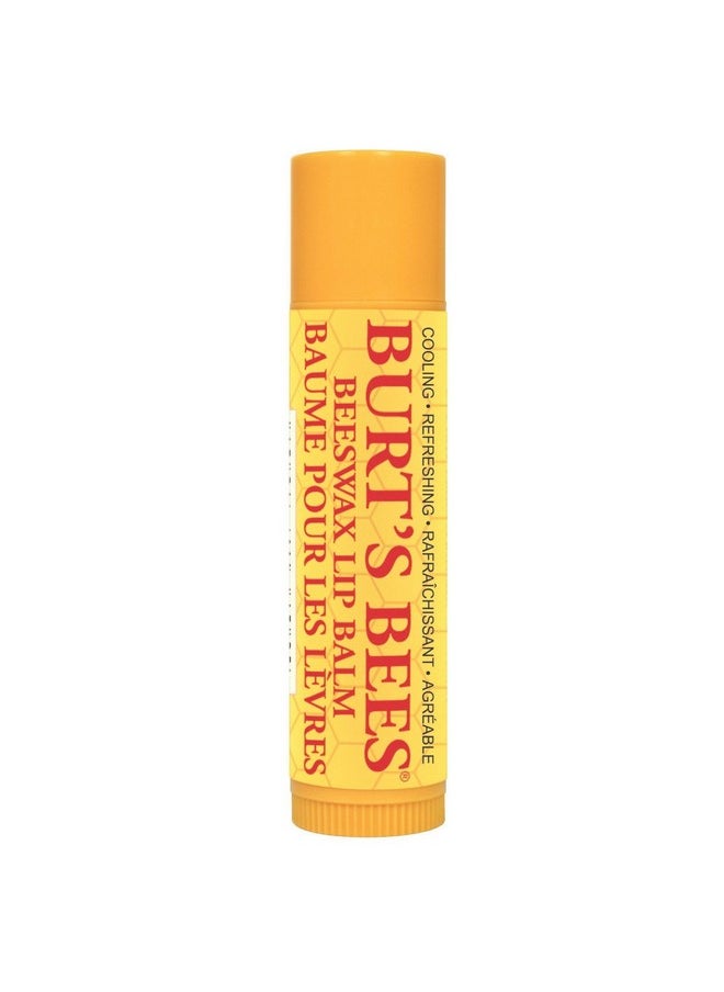 Burts Bees Beeswax Lip Balm With Vitamin E & Peppermint, 0.15-Ounce Tubes (Pack Of 6) 