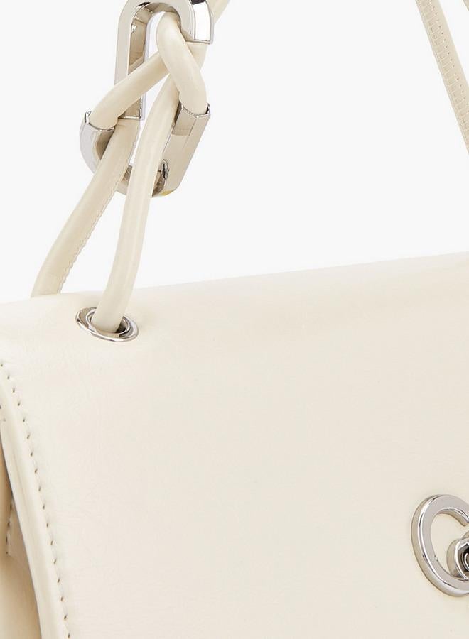 Celeste Solid Satchel Bag With Detachable Strap - Image 4