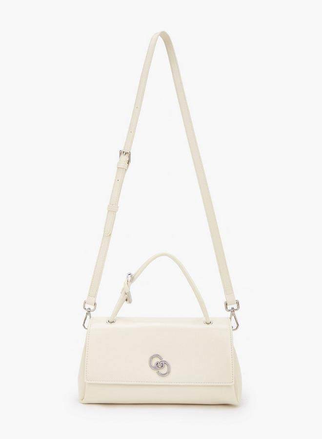 Celeste Solid Satchel Bag With Detachable Strap - Image 2