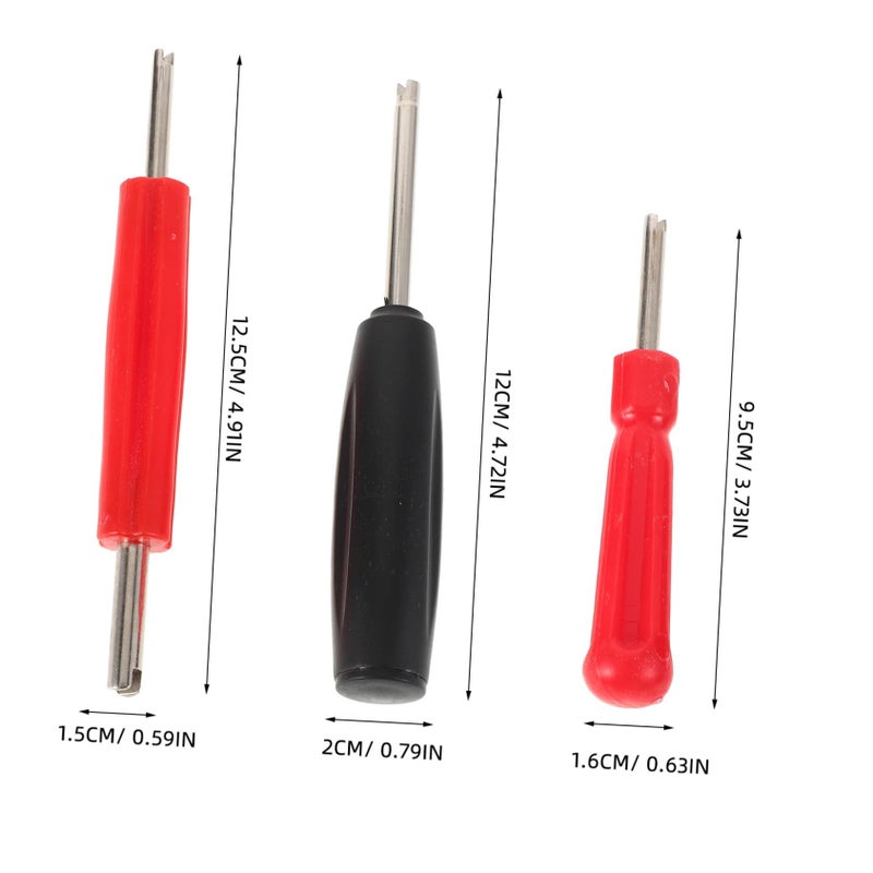 3 Pcs Tire Valve Core Extractor Tool Portable for Automotive Maintenance - Image 3