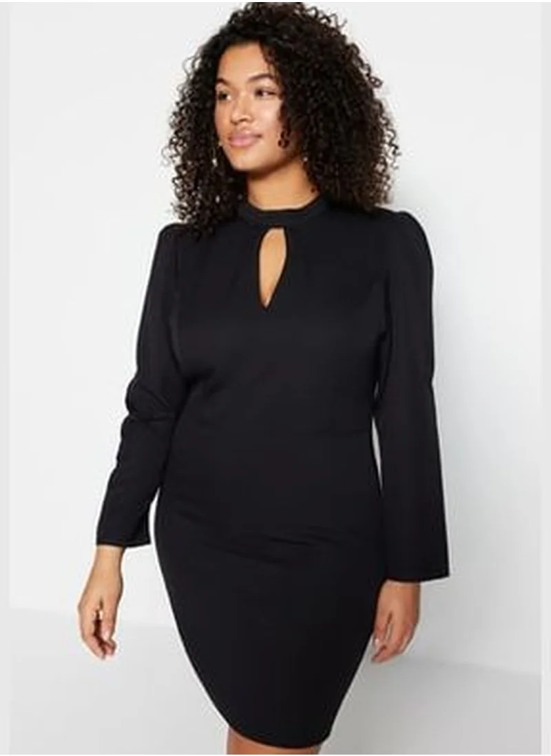 trendyol Black Bodycone Mini Woven Dress