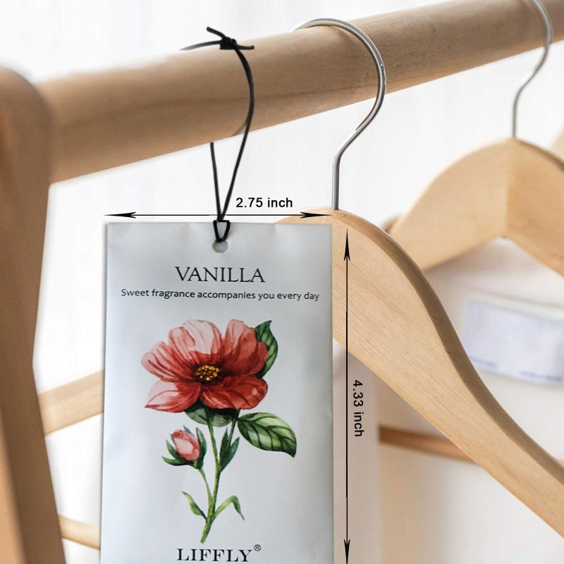 ليفلاي 14 حزمة من أكياس معطرة للأدراج والخزائن اللافندر روز الياسمين أوشن فانيلا خشب الصندل غاردينيا 7 رائحة هدايا الرائحة - Image 3