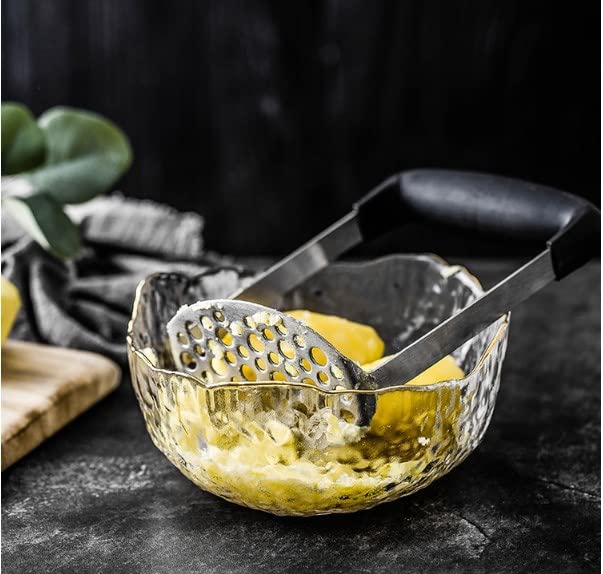 ZERONE Potato Banana Masher, Stainless Steel Kitchen Masher Multifunctional Hand Mashed Ricer Fruit Vegetable Mashing Tool for Smooth and Mash Cooked Potatoes, Carrots and Fruits - Image 4