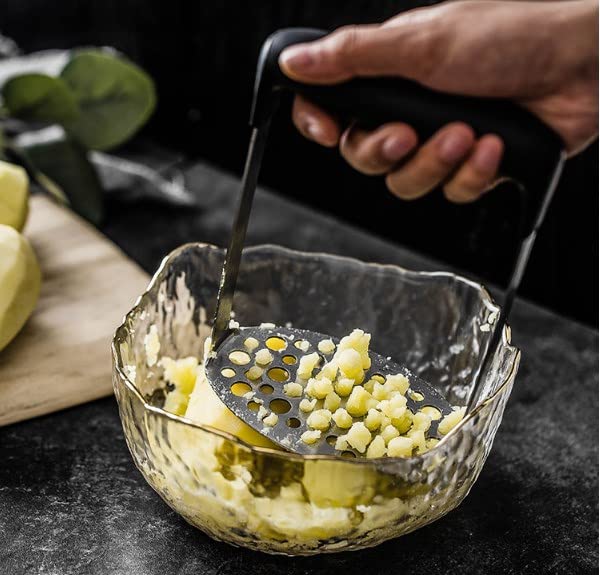 ZERONE Potato Banana Masher, Stainless Steel Kitchen Masher Multifunctional Hand Mashed Ricer Fruit Vegetable Mashing Tool for Smooth and Mash Cooked Potatoes, Carrots and Fruits - Image 5