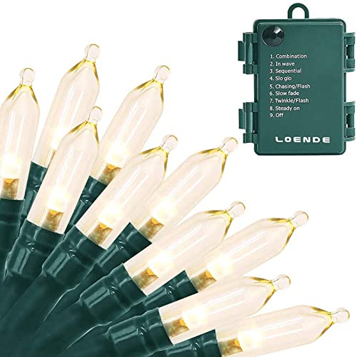 LOENDE 18ft 50 LED Battery Operated Christmas Lights, 8 Modes with Timer - Waterproof for Indoor & Outdoor Decor - Image 1