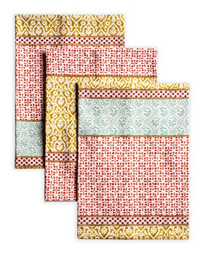 Maison d' Hermine Maison dHermine Kitchen Towels Set of 3 100 Cotton 2750 x 20 Reusable Cloth Tea Dish Towels Absorbent with Hanging Loop for Kitchen Home Dining Cocktail Parties SpringSummer Provence