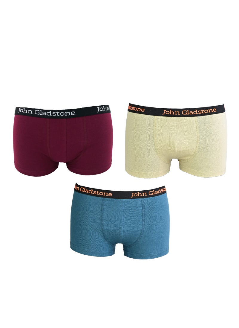 John Gladstone - John Gladstone Boys Boxer Plain Outer Elastic 3 Pcs - Image 1