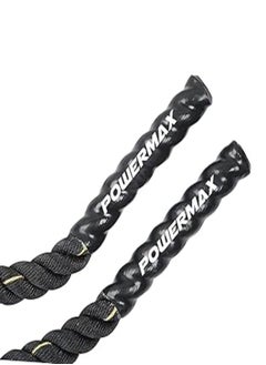 PowerMax Fitness Fitness Rb-9M Gym Battle Rope With Protective Hand Grip For Strenghth Training Exercise And Home Gym Workout  - Image 3