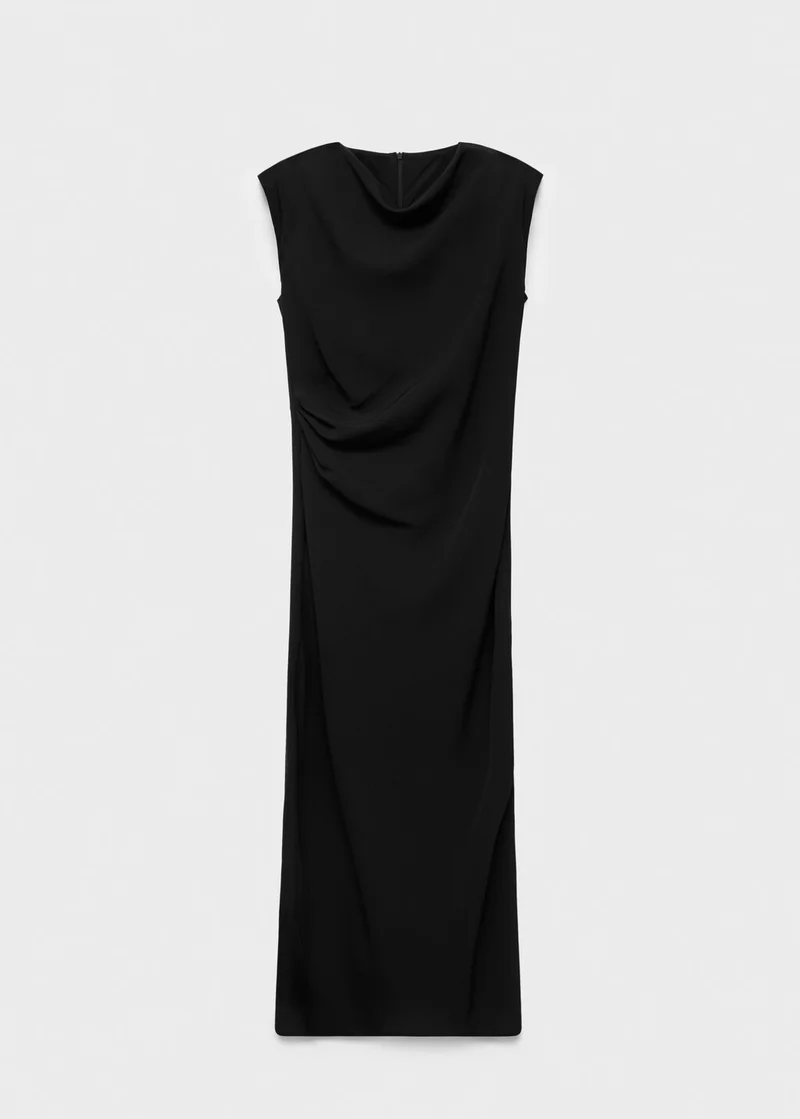 مانجو فستان ميدي مكشكش