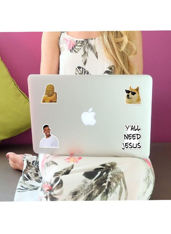 100 قطعة مضحكة ملصقات ضد الماء للكروم ملصقات للكمبيوتر المحمول، آي فون، زجاجات الماء، لوح تزلج، كمبيوتر، ملصقات السيارات شارات - Image 5