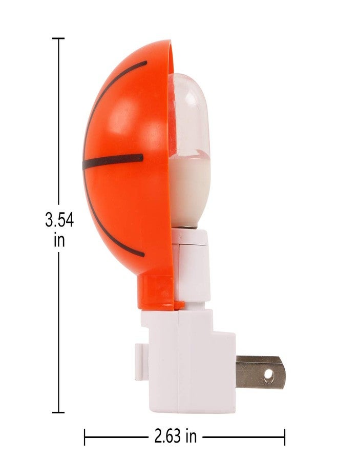 Omeet 2 Pack Warm White - Upgraded Version LED Plug-in Night Light for Kids - Basketball Shaped Lamp Take Good Care Children Sleep - Image 3