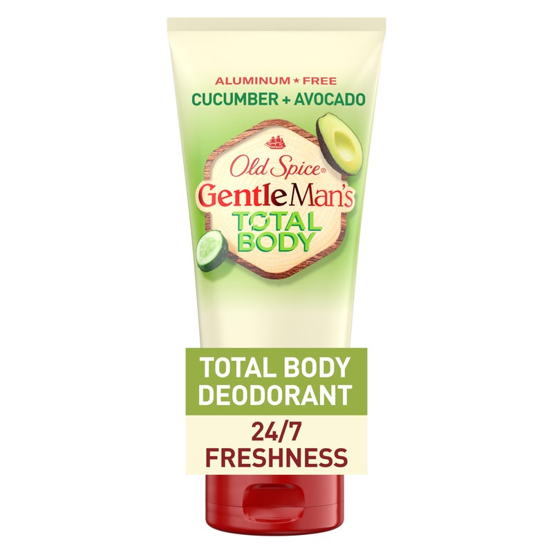 Old Spice Whole Body Deodorant Cream for Men, Aluminum Free, Cucumber + Avocado Scent, 24/7 Odor Protection, 24/7 Lasting Freshness, Dermatologist Tested, Gentle on Skin, Safe to Use All Over, 3.0 oz - Image 1