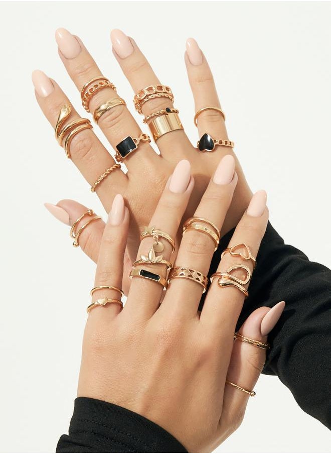 Styli Set of 26 - Heart Accent Assorted Rings  - Image 1