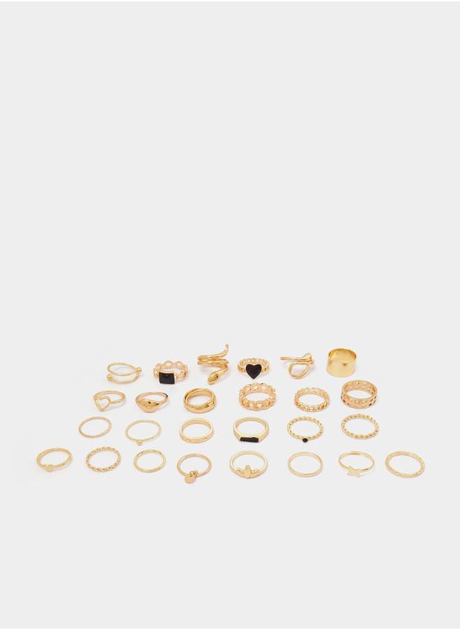 Styli Set of 26 - Heart Accent Assorted Rings  - Image 2