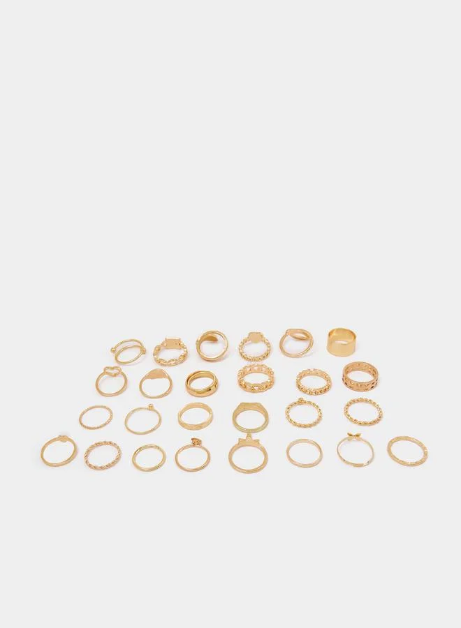 Styli Set of 26 - Heart Accent Assorted Rings