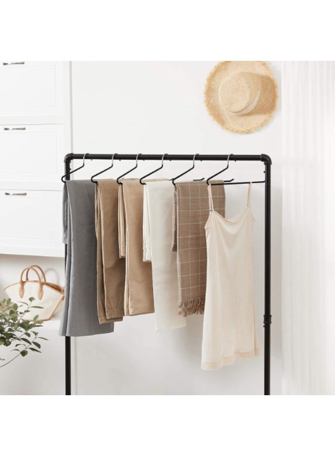 Pants Hangers, 50 Packs Open Ended Pants Jean Hangers, Non-Slip Space Saving Clothes Hanger with Rubber Coating, Durable Metal Pant Hangers for Heavy Pants, Jeans, Trousers, Scarf - Image 4