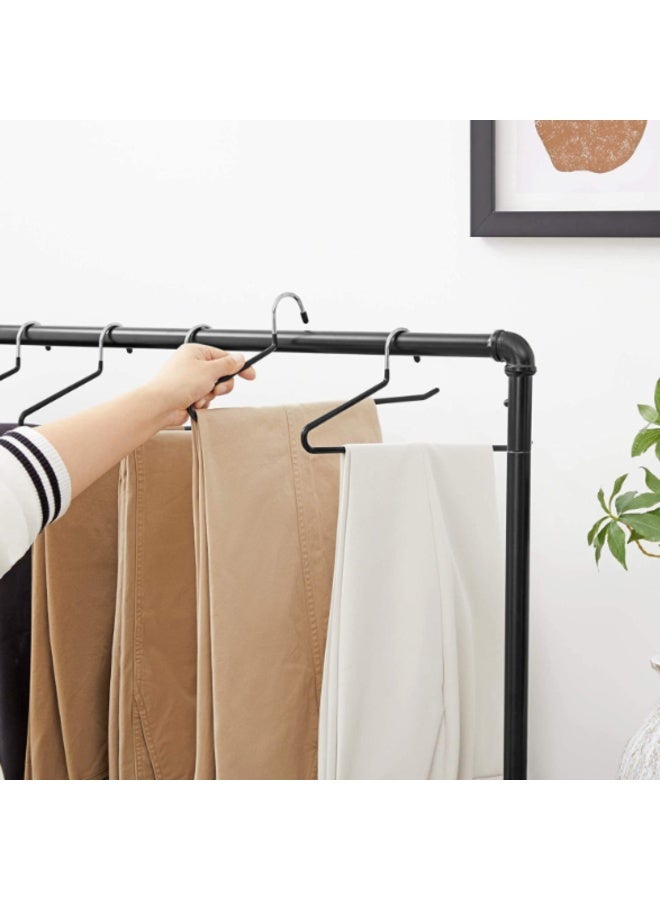 Pants Hangers, 50 Packs Open Ended Pants Jean Hangers, Non-Slip Space Saving Clothes Hanger with Rubber Coating, Durable Metal Pant Hangers for Heavy Pants, Jeans, Trousers, Scarf - Image 2